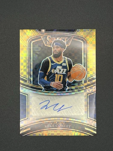 2020-21 Panini Select Mike Conley Gold Auto /10 #SG-MCL 