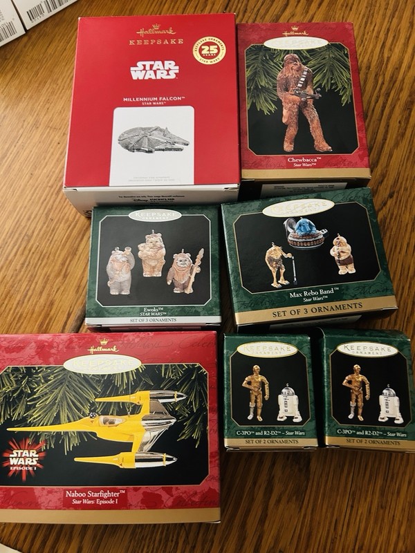 7 Star Wars Hallmark Ornaments