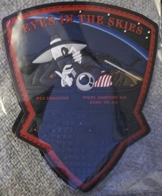 USAF U2 Dragonlady RAF Fairford 99ERS Red Dragons Eyes in the Skies 3D PVC Patch