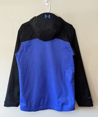 Under Armour Men’s Storm Cold Gear Blue & Black Porter Hooded Jacket Size Small image 2