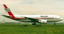 Airbus A310 Wardair Canada Desktop Wood Airplane New Model Large Scale 1/100