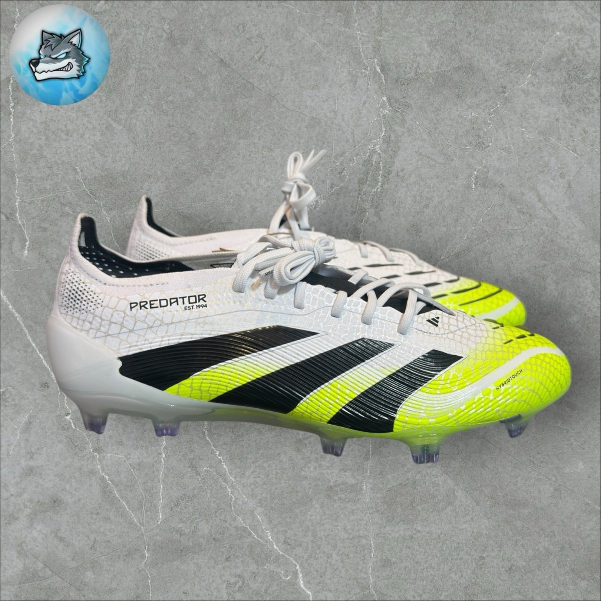 ADIDAS PREDATOR ELITE FIRM GROUND CLEATS WHITE BLACK LEMON  display picture 1
