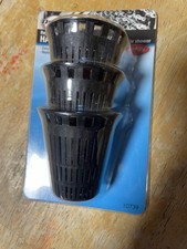 NIP Three-Pack Danco Inc. Hair Catcher Baskets Black 10739