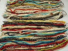 100 Strands 15" Assorted India Handmade Water Buffalo Bone Beads Bulk LA-4