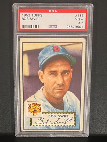 1952 Topps #181 Bob Swift PSA 3.5