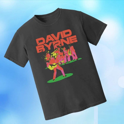 NEW!!David Byrne All Together Graphic Multicolor Short Sleeves T Shirt