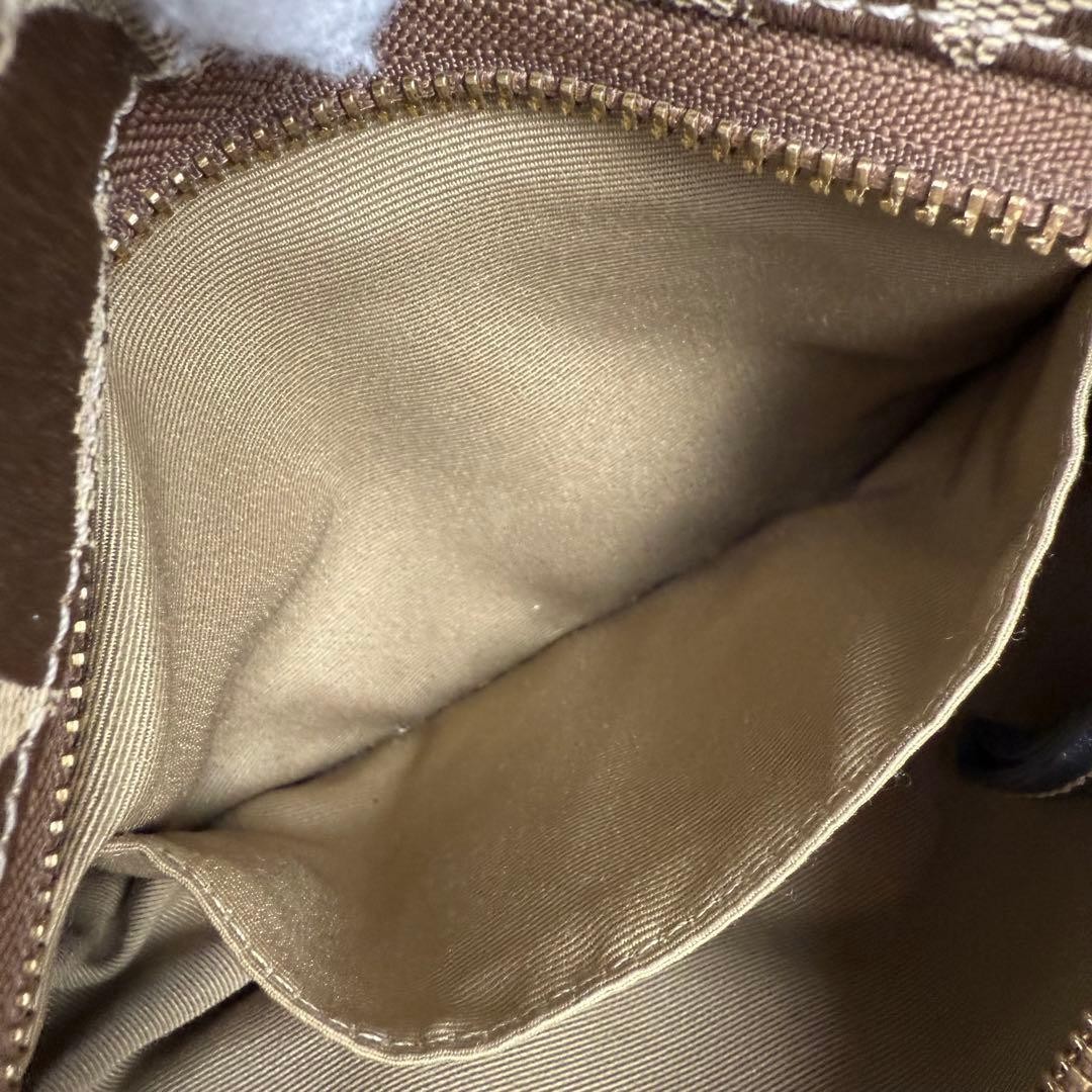 COACH One Shoulder Bag Accessory Pouch Canvas Brown  Authentic thumbnail 9