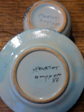 Rare assiette en faïence HENRIOT QUIMPER COLLECTION Numéroté décor paysan Breton