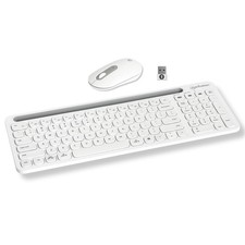 180580 Wireless Bluetooth 2.4 GHz Keyboard And Mouse Combo Multi-Device Set