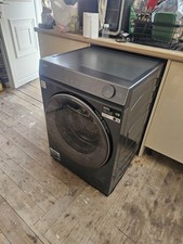 Haier HW100B14367BU1UK 10Kg Washing Machine Black Steel 1400 RPM A Rated