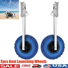 Folding Boat Transom Launching 10" Wheels 300lbs Inflatable Boat Dolly Trolley