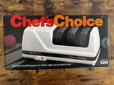 Chefs Choice EdgeSelect 120 Diamond Electric Home Knife Sharpener Plus -Open Box