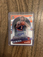 2021-22 Donruss Optic Miles McBride Signature Series RC Holo Auto #SS-MMB Knicks