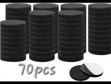 70x Furniture Felt Pads : 3/4" ROUND Self-Stick Non-Slip Anti-Scratch Pads Floor