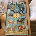 Vintage MARX Metal Tin Litho JUNGLE HUNTER Target Dart Shooting Game Animals