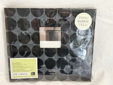 K Company Scrapbook Album 8.5  X 8.5  Black Dot 10 Top Load Pages