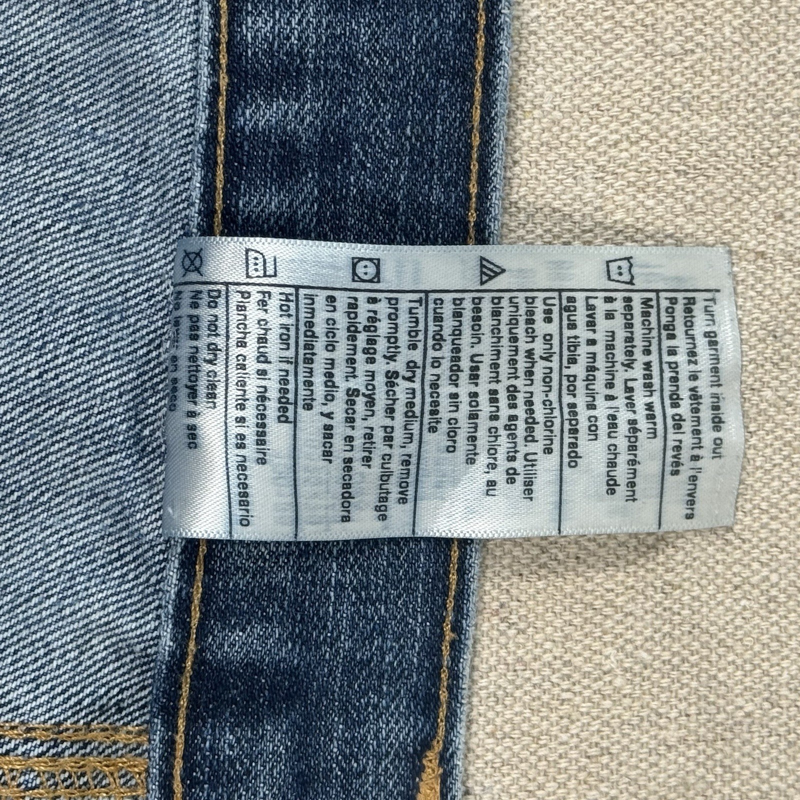 Carhartt Traditional Straight Fit Jeans Men’s 36x30 Blue Denim Workwear thumbnail 7