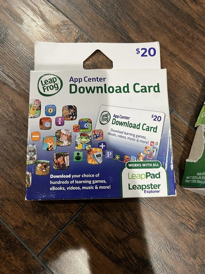 Cargador de coche Leap Frog Leap Pad o Leapster GS y tarjeta de descarga de $20 nuevo Foto 2 de 4