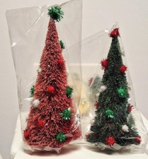 Departamento 56 Oropel Bola Árboles de Navidad Pueblo Accesorios Nuevo Retirado