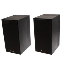 Klipsch Reference R-41M Bookshelf Home Speakers, Black Textured Wood Grain Vinyl