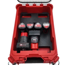 M12 Mixed Battery Organizer for Milwaukee Compact Packout insert