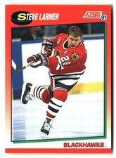 1991-92 Score Canadian English #140 Steve Larmer