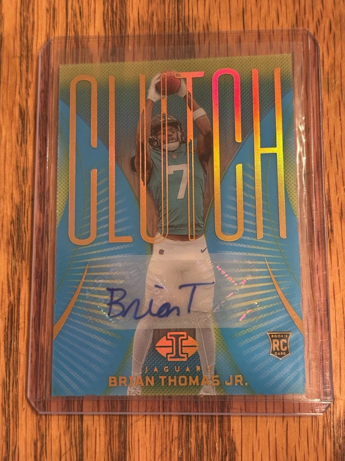 Brian Thomas Panini Illusions Clutch #6 Signature-Light Blue