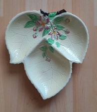 Carlton Ware Cream Yellow Apple Blossom Three Section Trefoil Serving Dish Plate