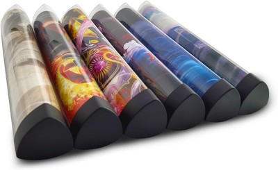 6 PCS Playmat Tube Prism-Shaped for MTG playmat ygo 6 Pcs 