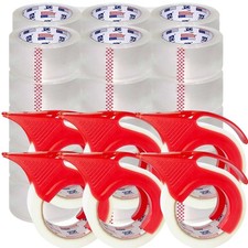 P PERFECTAPE Heavy Duty Packing Tape 36 Rolls with 6 36-PACK, Clear