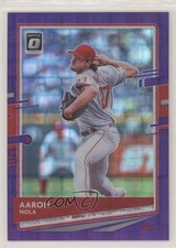 2020 Panini Donruss Optic FOTL Purple Pandora Prizm 45/99 Aaron Nola #140 8t7