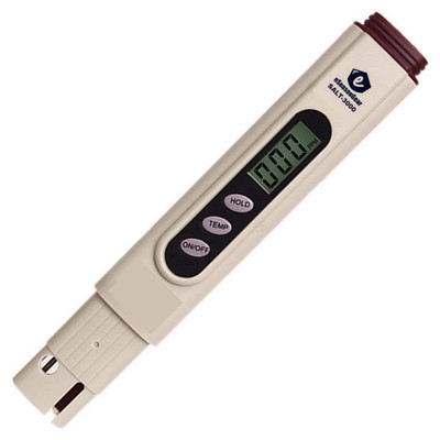 SALT-3000 Meter, Digital Salinity PPM Temperature Tester for Salt Water Pool and