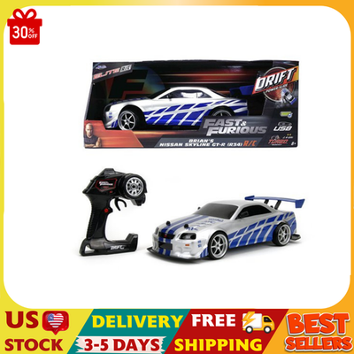 Fast & Furious 1:10 Nissan Skyline GT-R R34 Drift RC Radio Control