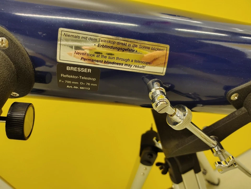 BRESSER Junior 76/700 AZ Spiegelteleskop – Neuwertig, Komplett - Bild 2 von 4