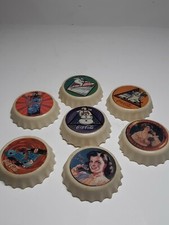 Vintage Coca-Cola Rubber Bottle Cap Magnets - 7
