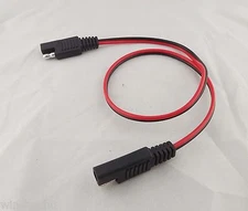 1pcs DC Power Battery SAE To SAE Automotive Connector Cable 18AWG 50cm 500mm 20"