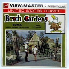 View Master A957, Busch Gardens, BOMA, Tampa, FL, GAF, 3 Reel Set