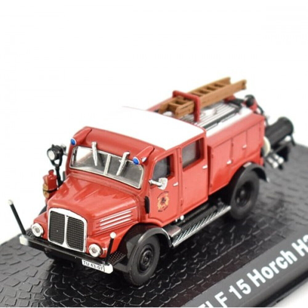Camion de bomberos TLF15 Horch H3A, metal, Clásico, coche 1:72 Ixo, Altaya ptc