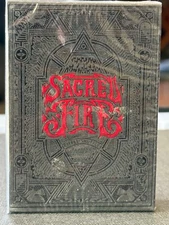 RIFFLE SHUFFLE “SACRED FIRE”  BY PEDRO OYARBID , ‘ BLACK  ETERNAL FLAME GILDED