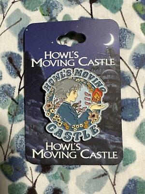 Studio Ghibli Howl's Moving Castle Sophie & Calcifer Frame Enamel Pin