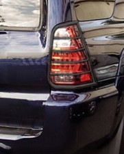 Black Horse Tail Light Guards Black Fits 2003-2009 Toyota 4runner