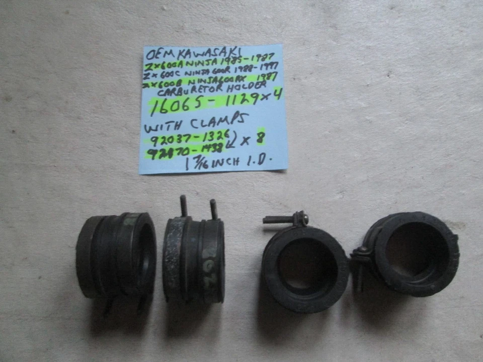 SOPORTES CARBURADOR KAWASAKI 1985-1987 ZX600A 1988-1997 NINJA 600R 16065-1129 Foto 2 de 4