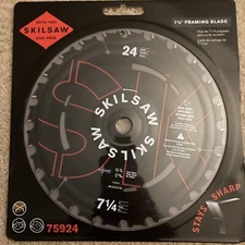 * SKILSAW 7-1/4-in 24-Tooth Carbide Circular Saw Framing Blade 75924