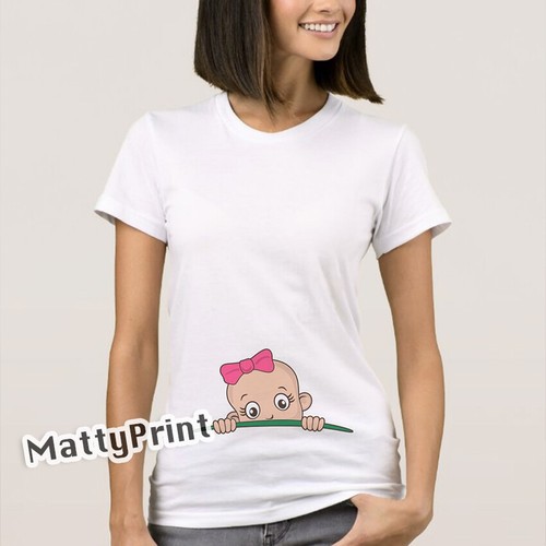 T-Shirt maglia mamma frasi DONNA incinta baby bambino bambina idea regalo  COTONE | eBay