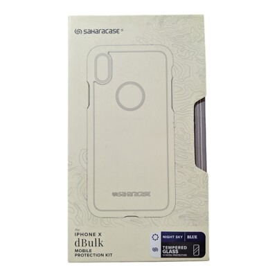 H5. Saharacase dBulk Mobile Protection Kit For Apple iPhone X - Night Sky Blue