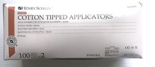 ONE BOX/100 PK/2 - COTTON TIPPED APPLICATORS 15 CM STERILE 100-9249 