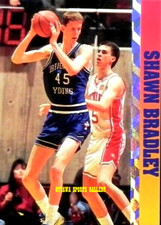 1993 SHAWN BRADLEY BRIGHAM YOUNG BALLSTREET NEWS PLATINUM CARD (18V4)