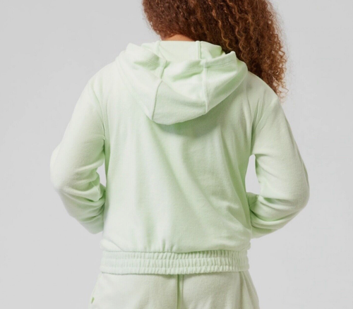 Athleta Girl Mint Sand & Surf Full Zip Terry Cotton Hoodie Jacket Sz XL - 14 - Picture 4 of 5