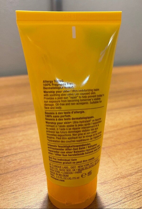 Clinique AfterSun Rescue Balm with Aloe 2.5 oz/75 ml NEW without Box