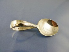 SILVER FLOWERS 1960 BENT HANDLE BABY SPOON BY COMMUNITY
